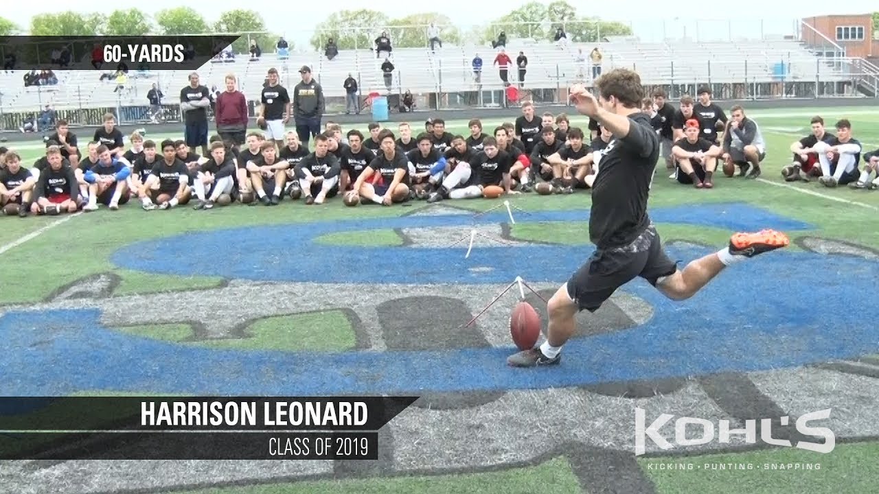 7 Ranked Kicker in America Harrison Leonard Kohl's Kicking Camps
