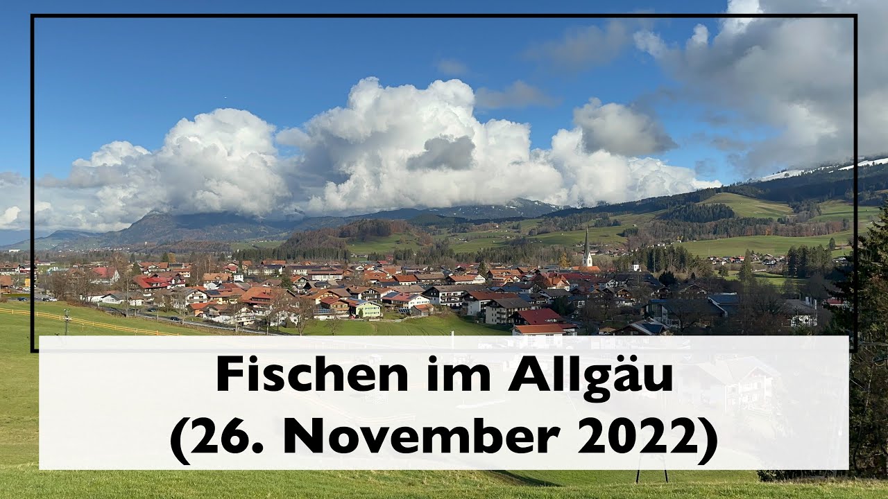 Fischen im Allgäu (26. November 2022) - YouTube
