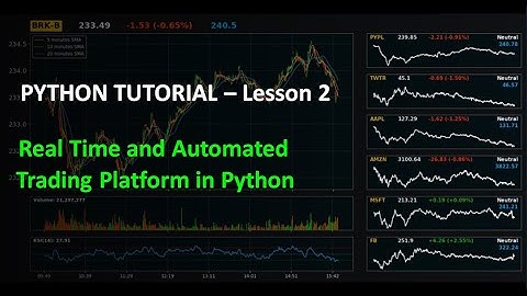 Python for Finance #2 - Getting and Storing Multiple Real Time Stock Data