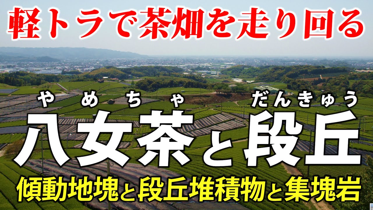 福岡・八女 ｜ お茶はどこで作られている？ 茶畑と地形・地質の関係を、軽トラで走り回って解説