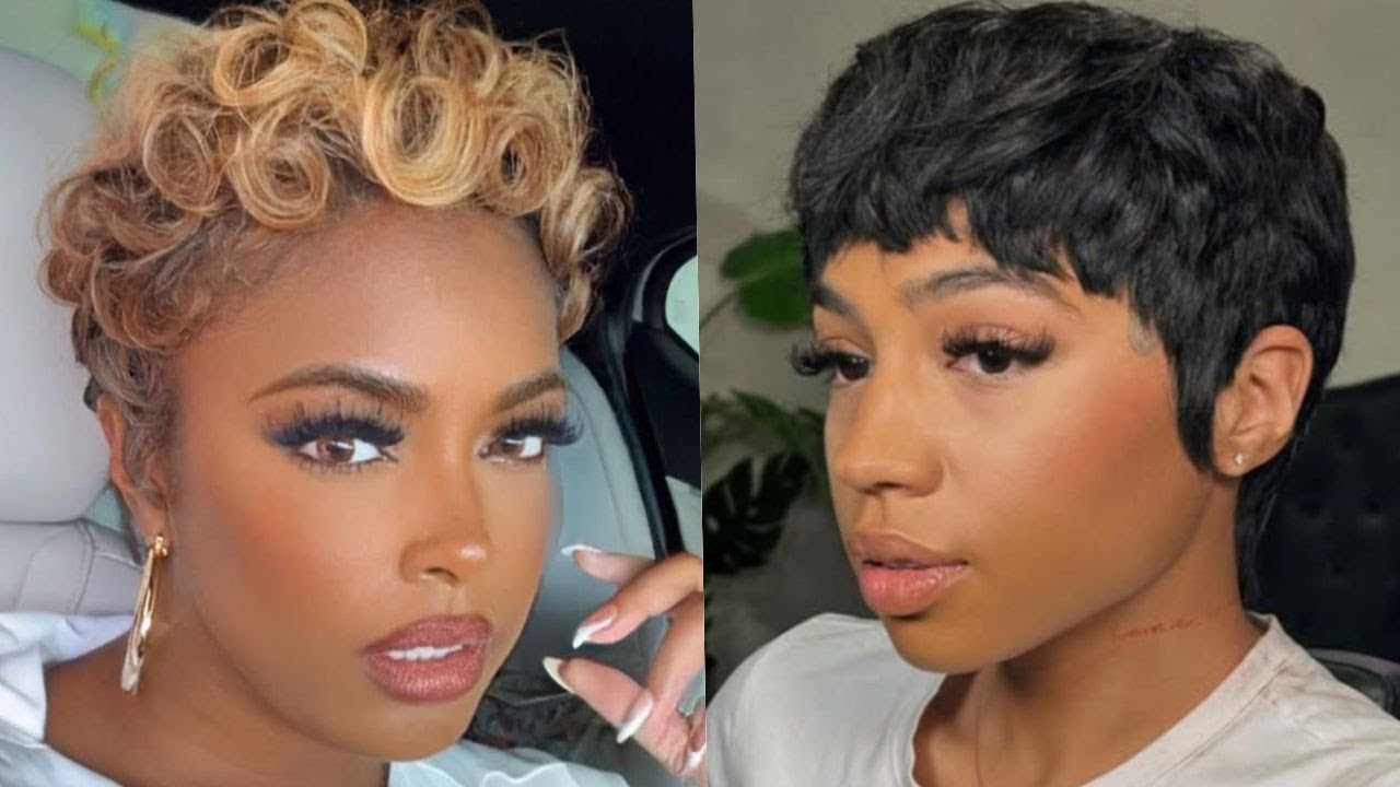 Идеи стрижки пикси на осень и зиму для темнокожих женщин