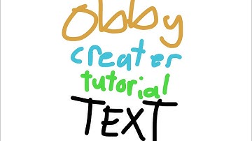 how to add text in obby creator (updated)