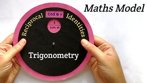 Maths Model on Reciprocal Identities of Trigonometry|Maths Model for Class 10 maths tlm for class 10