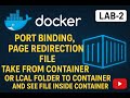 Docker Lab-2 | Port Binding &amp; File Copy | Complete Hands-On Tutorial in Hindi