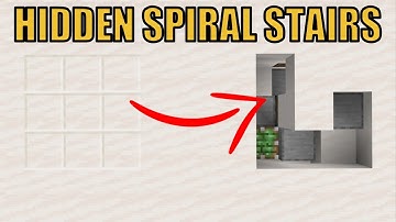 Minecraft: TINY 3x3 Hidden Spiral Staircase Tutorial [1.16]