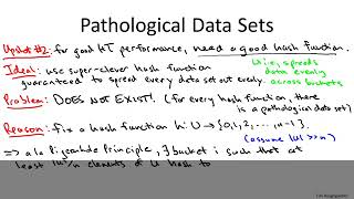 15   1   Pathological Data Sets and Universal Hashing Motivation 22 min