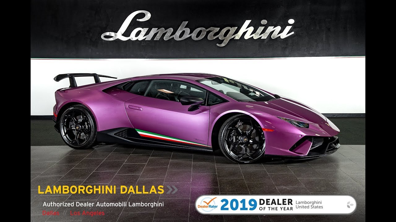 2018 Lamborghini Huracan Performante Se 30 Purple L1168