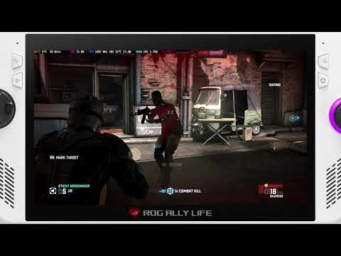 Splinter Cell Blacklist - ROG Ally - Gameplay - 1080p - 15W - Battery