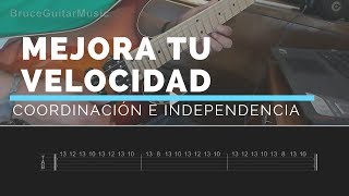 Los MEJORES ejercicios para tocar RÁPIDO la guitarra eléctrica | Coordinación e independencia.