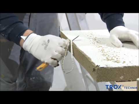 Installation clapets coupe-feu rectangulaires avec laine minérale - video from TROX HESCO