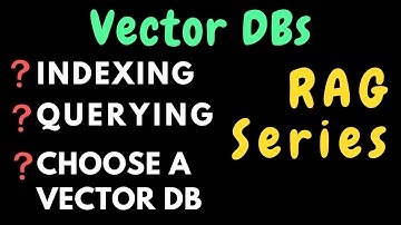 RAG - Vector DBs for RAG | Indexing and Similarity in Vector DBs