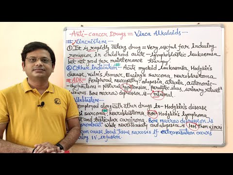 Anticancer Drugs (Part-11) Vincristine and Vinblastin = General Use (HINDI) With Online Test Link