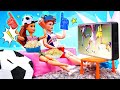 Футбольный спор — Куклы Барби в видео для девочек — Весёлые видео игры в куклы