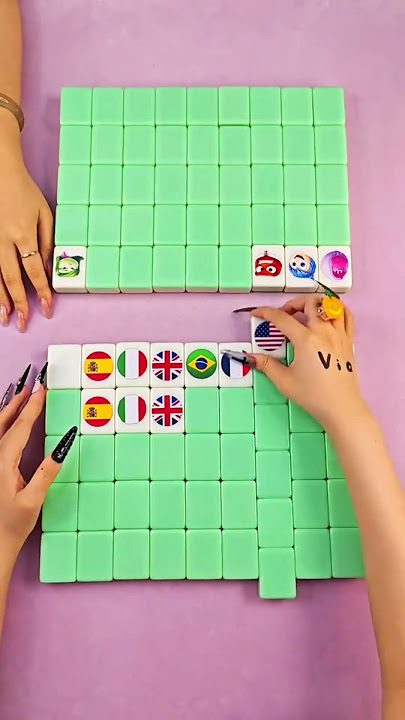 It’s a tile showdown! Ready to play? 🤩 #mahjong #boardgames #tiles #familygames