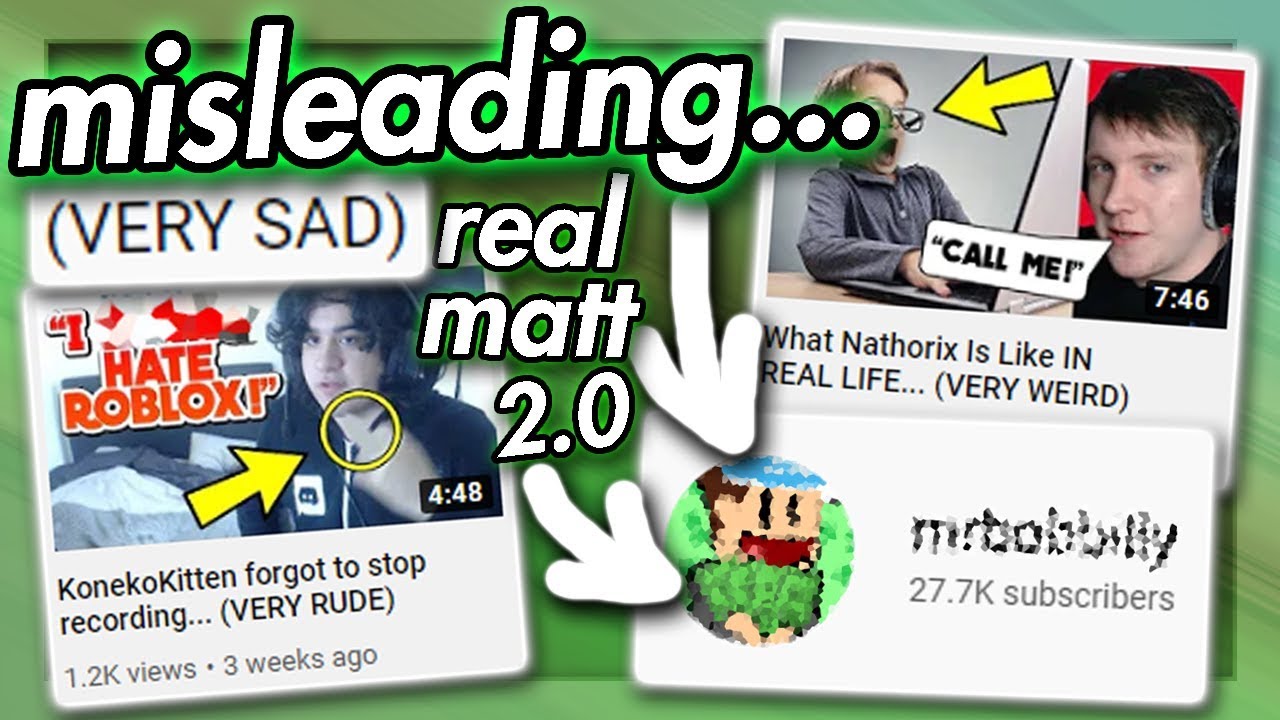 Worst Roblox Clickbait Youtuber Realmatt Clone - worst roblox youtuber