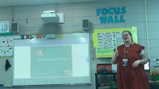 Demonstration on the interactive smart board and document camera with Marissa Greer