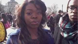 CBCF Interns attend rally to protect the Voting Rights Act on Feb. 27, 2013