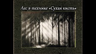 Рисуем лес в технике "Сухая кисть"(масло) Рисуем лес в технике "Сухая кисть"(масло)