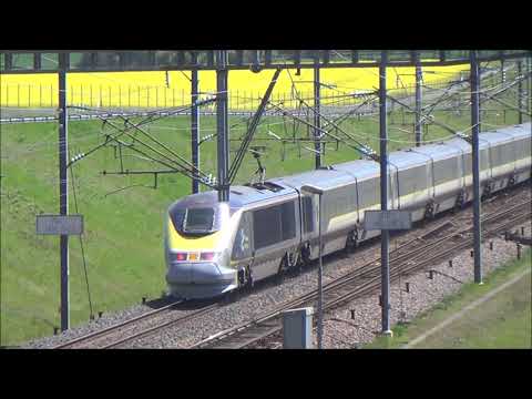Trains à grande vitesse #8: TGV, Ouigo et Eurostar à Jablines (France)