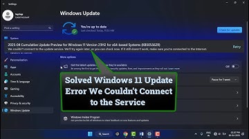 How to Fix We Couldn’t Connect to the Update Service in Windows 11 | Windows Update Error