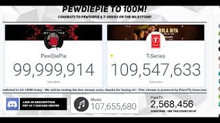Pewdiepie hits 100 million subs 🎉🎉🎉