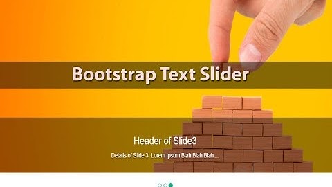 Bootstrap carousel With Text Animation