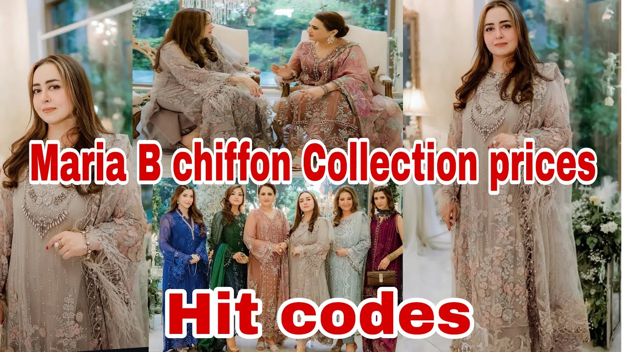 Maria B new Luxury Chiffon Collection 2025♥️ Wedding special ♥️ with price