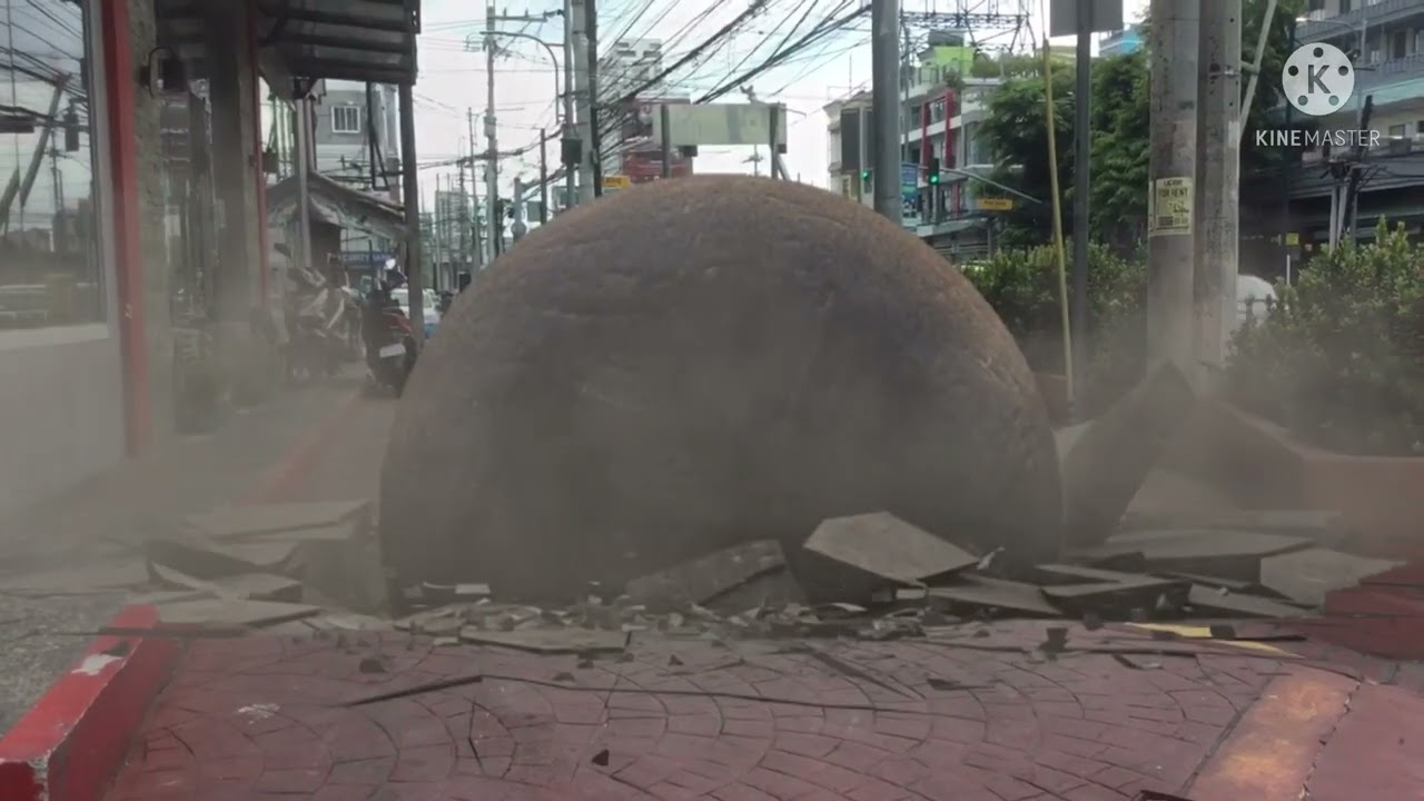 Action Movie Fx - Rough terrain and Demolition Rock falling in the building (2022) (Film)