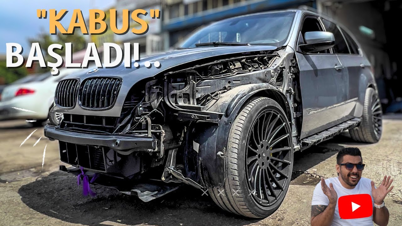 BMW E70 X5 'e, X6M LCI ÖNÜ TAKMA FİKRİ ARABAYI MAHVETTİ.. BENİ YAKTI!..