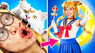 Comment Devenir Sailor Moon / Relooking Extrême Avec Des Gadgets Vus Sur TikTok