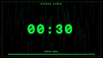 30 Second Countdown Timer – SILENT – 4K - 60FPS