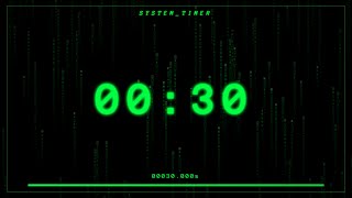 30 Second Countdown Timer – SILENT – 4K - 60FPS