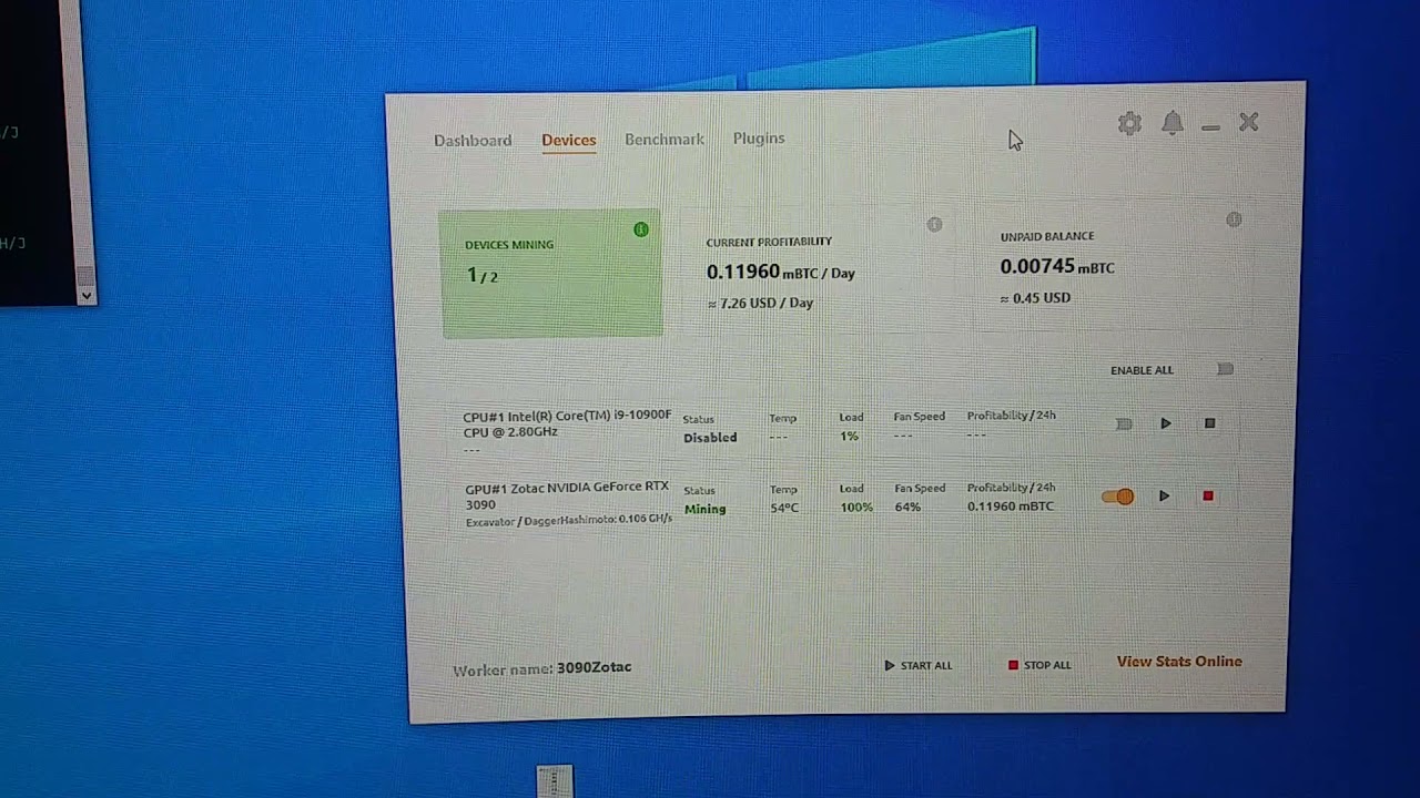 Zotac RTX 3090 crypto mining rate on nicehash.com. How much am I making per  day? 61k = BTC