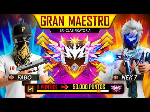 ¡SUBIENDO A GRAN MAESTRO EN DIRECTO! 😱🔥 FREE FIRE