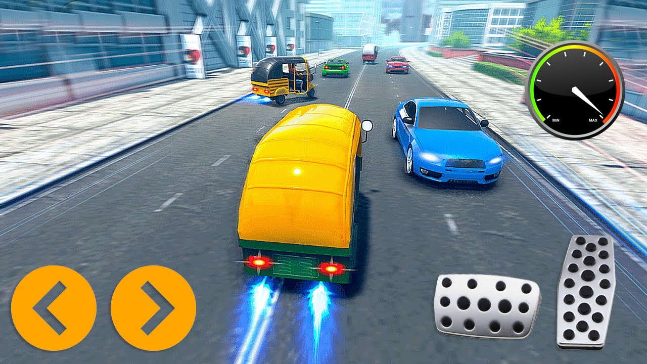 Tuk Tuk Auto Rickshaw Racing Game - Android Gameplay - YouTube