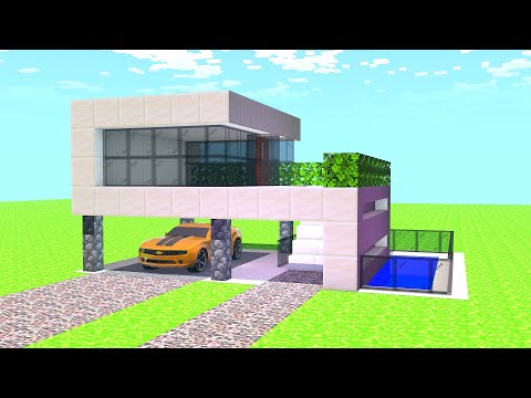 EASY MODERN HOUSE TUTORIAL | MINECRAFT