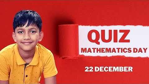 National mathematics day quiz 2022/ mathematics day quiz / maths day question #mathematicsdayquiz