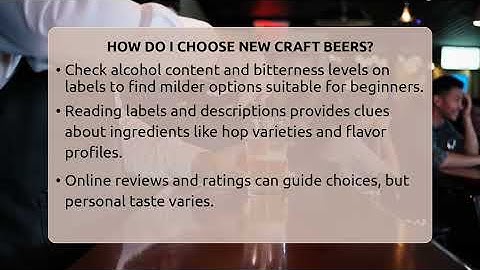 How Do I Choose New Craft Beers? - The Pint Guy