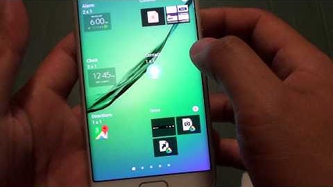 Samsung Galaxy S6 Edge: How to Add a Widget to Home Screen