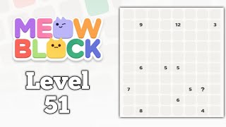 Meowblock Level 51 walkthrough solution