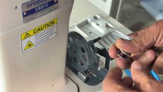 How to Wind the Bobbin on a Speedway Post-Bed Sewing Machine