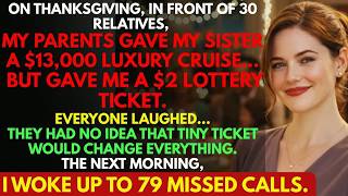 Winning The Jackpot With A Two Dollar Lottery Ticket After My Parents Gave My Sister A Thirteen Th