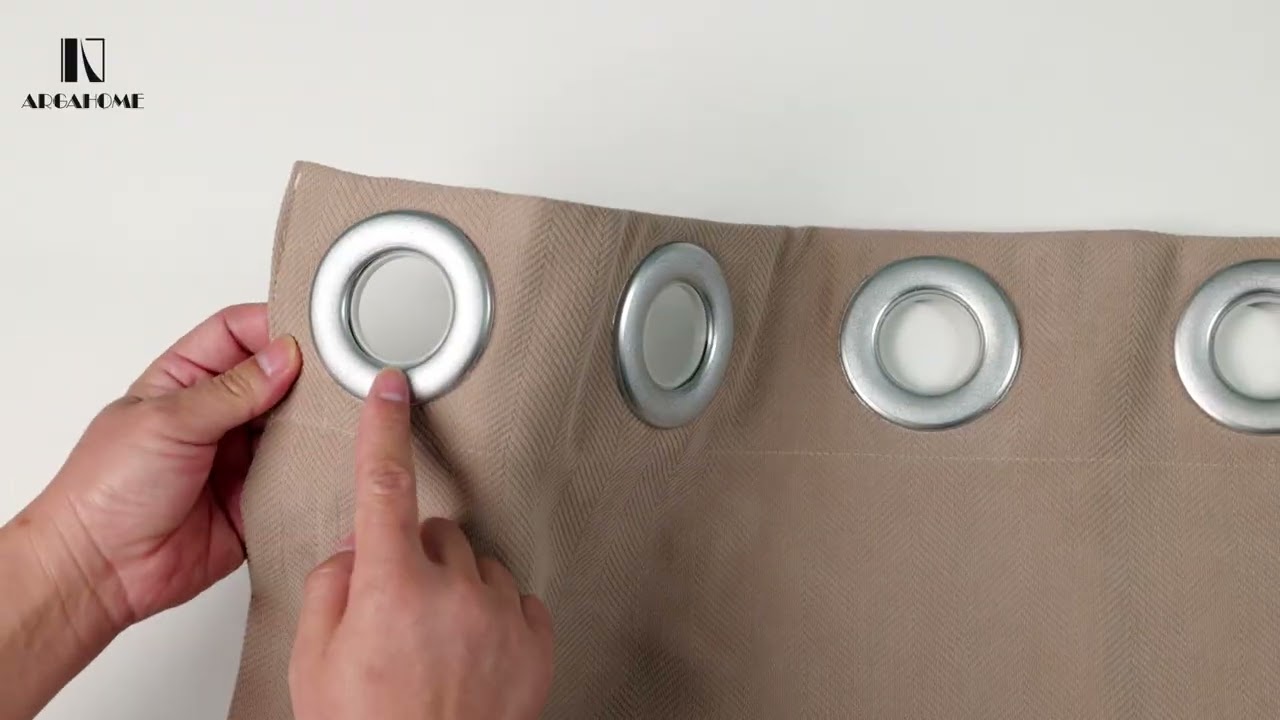 Grommet Top Header Style Curtain Installation ┃Argahome