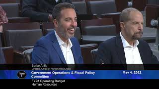 May 4, 2022 - GO Committee Worksession