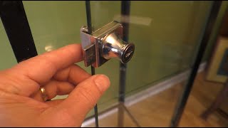 How to Install a Glass Display Case Lock