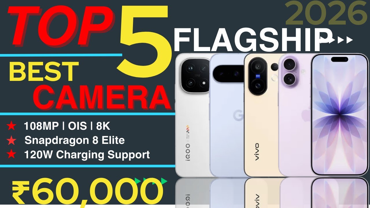 Top 5 Flagship Camera Phones Under 60000 ⚡ Camera Beast 2026 | Best Camera Phone Under 60k