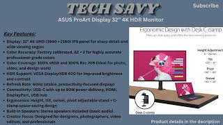 ASUS ProArt PA329CV 32” 4K HDR Monitor Review – Best Professional Monitor for Creators &amp; Designers