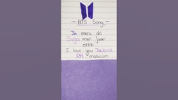 Thumbnail of BTS song 💜💜 #shorts #bts #btsarmy