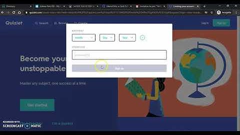 Log in to QuizLet - How To