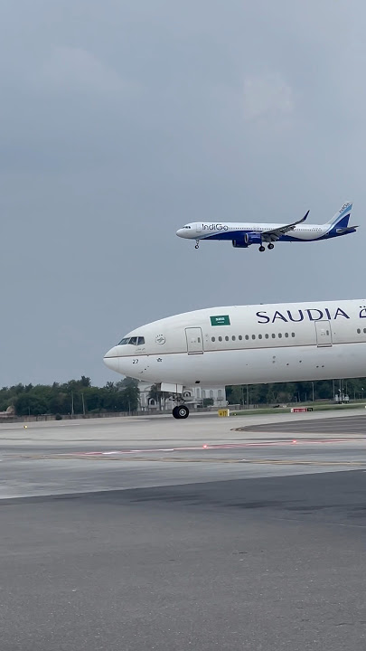 IndiGo Landing | Saudia Ready For TakeOff | #shorts #trending #viralshorts #airbus #boeing #saudi